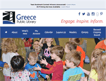 Tablet Screenshot of greecepubliclibrary.org